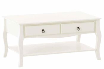 Colle-Lungo Table basse Blanc 21x60cm 1