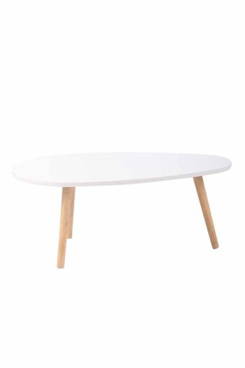 Collemerino Table basse Blanc 11x120cm 2