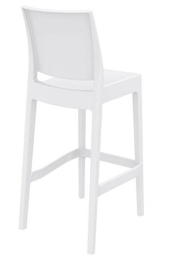 Felecarelle Lot de 2 Tabourets de Bar Bois Blanc 10x51cm 5