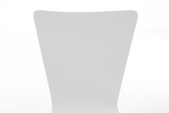 Guadicciolo Lot de 2 Chaises Visiteur Bois Blanc 8x50cm 4