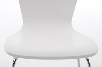 Guadicciolo Lot de 2 Chaises Visiteur Bois Blanc 8x50cm 6