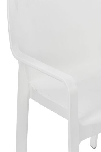 Migliarelli Chaise de Jardin Plastique Blanc 4x53cm 4