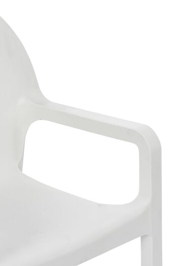 Migliarelli Chaise de Jardin Plastique Blanc 4x53cm 5