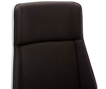 Montecristo Chaise de Bureau Simili Cuir Blanc 16x63cm 6