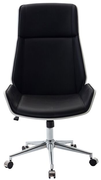 Pantanielli Chaise de Bureau Similicuir Blanc 16x63cm 2