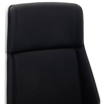 Pantanielli Chaise de Bureau Similicuir Blanc 16x63cm 6