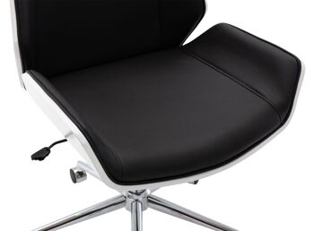 Pantaniello Chaise de Bureau Similicuir Blanc 15x65cm 6