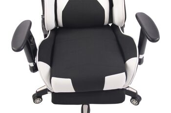 Piandelloro Chaise de bureau Tissu Blanc 21x49cm 6