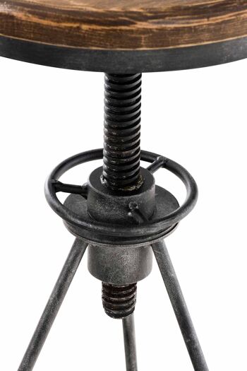 Prisdarello Tabouret de Bar Métal Argent 9x43cm 5