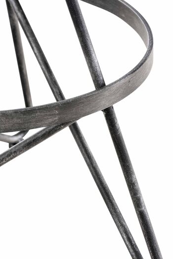 Prisdarello Tabouret de Bar Métal Argent 9x43cm 7