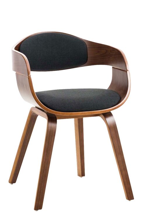 Sant'Egidio Bezoekersstoel Stof Zwart 8x46cm