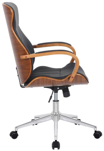 Santuccione Chaise de Bureau Similicuir Noir 17x68cm 2