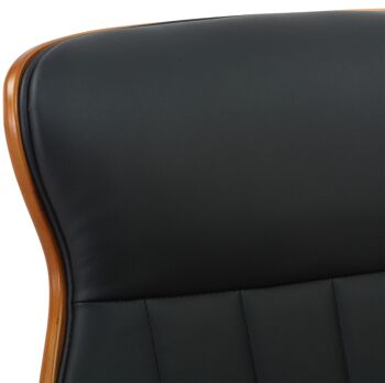 Santuccione Chaise de Bureau Similicuir Noir 17x68cm 4