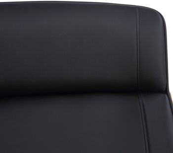 Chaise de Bureau Saracinesco Similicuir Noir 18x66cm 5