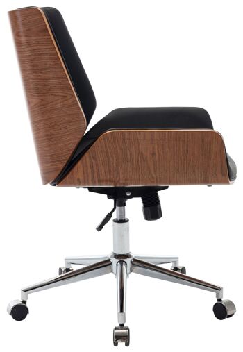 Scaricasale Chaise de Bureau Cuir Artificiel Noir 15x65cm 2