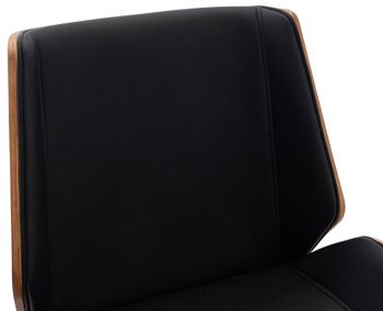 Scaricasale Chaise de Bureau Cuir Artificiel Noir 15x65cm 5