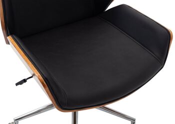 Scaricasale Chaise de Bureau Cuir Artificiel Noir 15x65cm 6