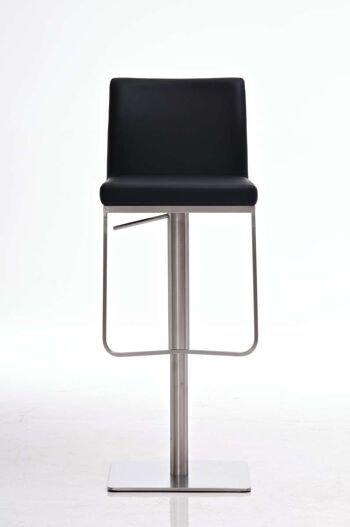 Tagliaborsa Tabouret de Bar Cuir Artificiel Noir 18x44cm 2