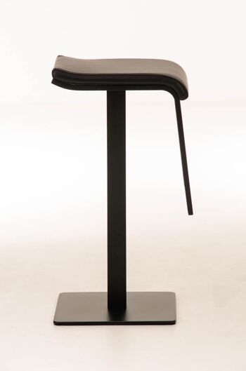 Tuorofunaro Tabouret de Bar Simili Cuir Noir 16x42cm 2