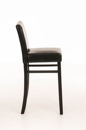 Tabouret de Bar Vallancazza Cuir Artificiel Noir 9x50cm 2