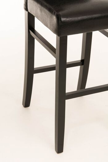 Tabouret de Bar Vallancazza Cuir Artificiel Noir 9x50cm 7