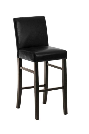 Tabouret de Bar Vallancazza Cuir Artificiel Noir 9x50cm 9