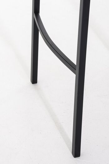 Vascigliano Tabouret de Bar Cuir Artificiel Noir 11x48cm 8