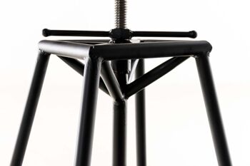 Casamassima Tabouret de Bar Métal Noir 10x45cm 6