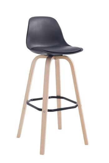 Tabouret de Bar Mercogliano Plastique Noir 4x44cm 1