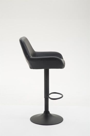 Casalgrande Tabouret de Bar Cuir Artificiel Noir 7x52cm 2