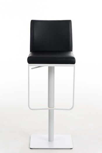 Tabouret de Bar Crespellano Cuir Artificiel Noir 18x44cm 2