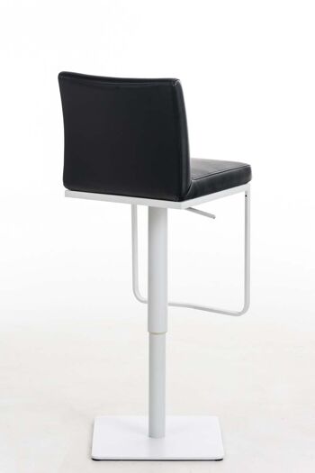 Tabouret de Bar Crespellano Cuir Artificiel Noir 18x44cm 4