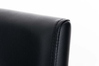 Tabouret de Bar Crespellano Cuir Artificiel Noir 18x44cm 6