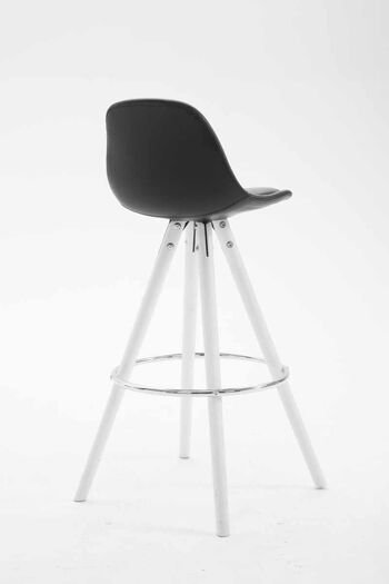 Novafeltria Tabouret de Bar Cuir Artificiel Noir 5x44cm 4