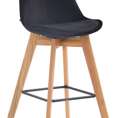 Raschiaccio Barkruk Fluweel Noir 7x56cm
