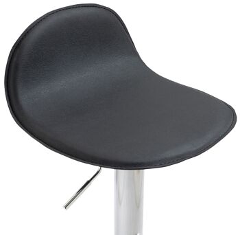 Tabouret de Bar Ventimiglia Cuir Artificiel Noir 5x41cm 6