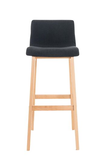 Tabouret Castellanza Tissu Noir 5x46cm 2