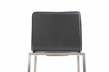 Ponteranica Tabouret de Bar Similicuir Noir 7x45cm 3