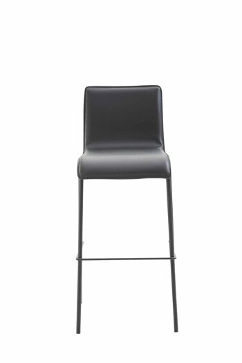 Villachiara Tabouret de Bar Similicuir Noir 7x45cm 2