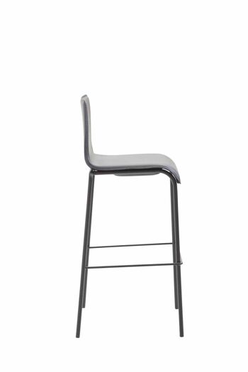 Villachiara Tabouret de Bar Similicuir Noir 7x45cm 3