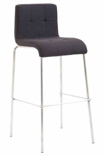 Tabouret Alessandria Tissu Noir 7x45cm 1