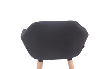 Moncrivello Tabouret de Bar Tissu Noir 8x52cm 6