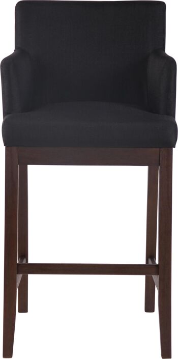 Tabouret de Bar Sandigliano Tissu Noir 12x57cm 2