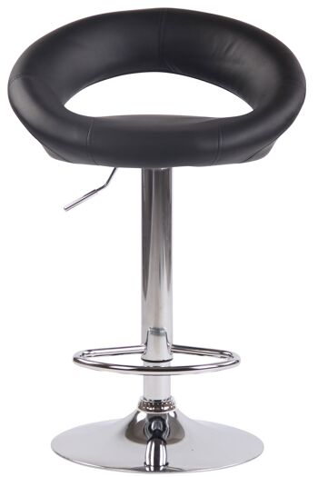 Tabouret de Bar Solonghello Cuir Artificiel Noir 6x47cm 2