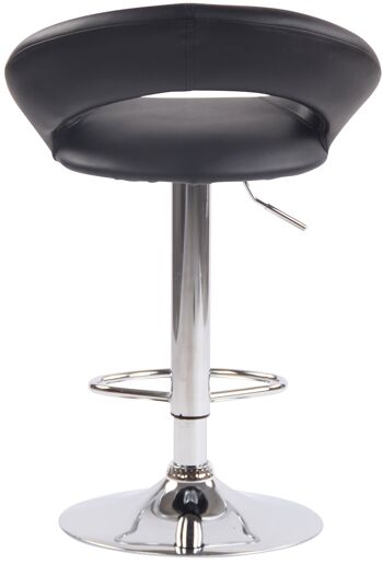 Tabouret de Bar Solonghello Cuir Artificiel Noir 6x47cm 5