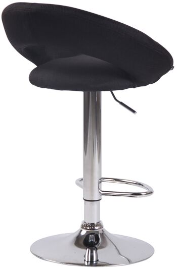 Tagliaferro Tabouret de Bar Tissu Noir 6x47cm 4