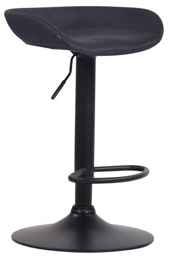 Tabouret Fossombrone Tissu Noir 5x43cm 1