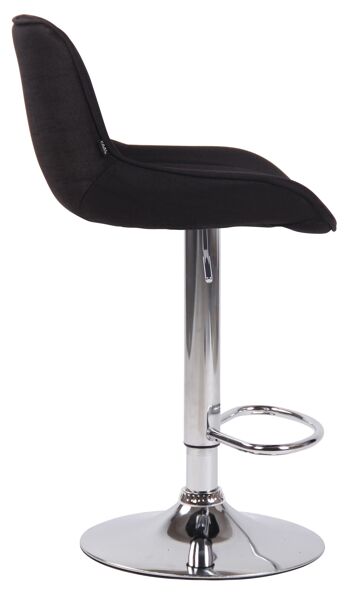 Tabouret de bar Monclassico Tissu Noir 8x50cm 2