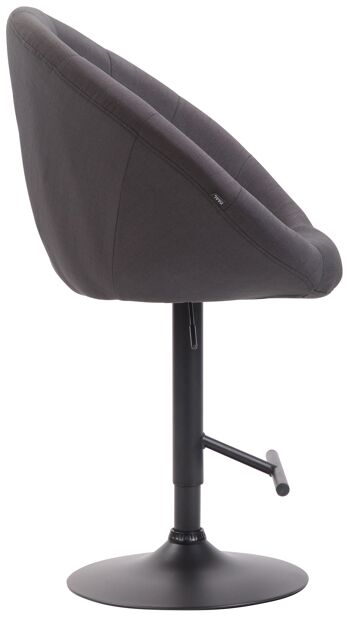 Tabouret Montecatini Tissu Noir 10x57cm 3