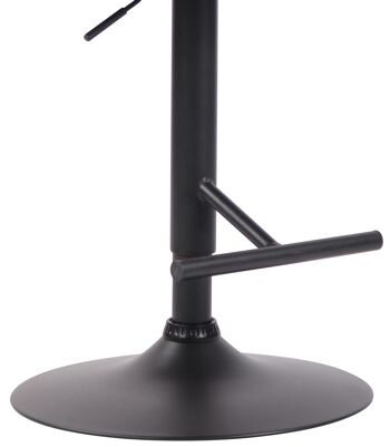 Tabouret Montecatini Tissu Noir 10x57cm 7